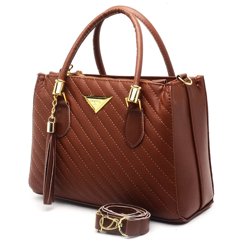 Bolsa Feminina Lorena Média Shopbag Bordada Linea Lançamento