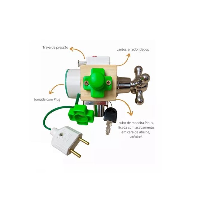 Brinquedo Sensorial TEA Cubo Sensorial Montessori Brinquedo educativo desenvolvimento Motricidade/ Cubo de Atividades Crianças/ Brinquedo Antiestresse para crianças/ Brinquedo atividade diárias interação bebê / Brinquedos de Aprendizagem Infantil