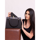 Bolsa Feminina Satchel Pasta Tote De Ombro + Carteira Feminina