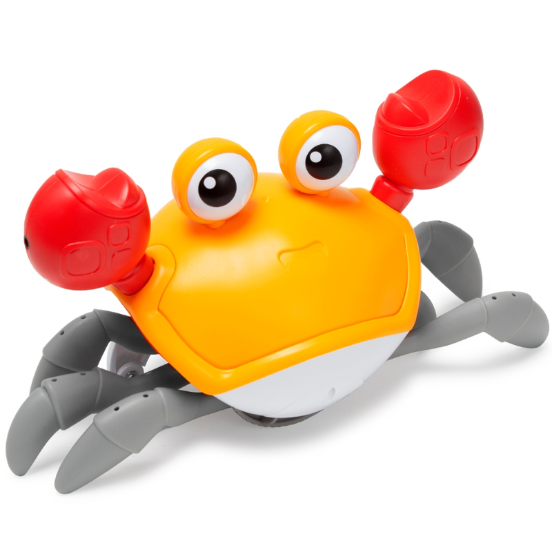 Caranguejo Brinquedo Fujão Sensor Dança E Som Anda C/ Sensor