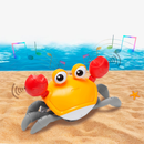 Caranguejo Brinquedo Fujão Sensor Dança E Som Anda C/ Sensor