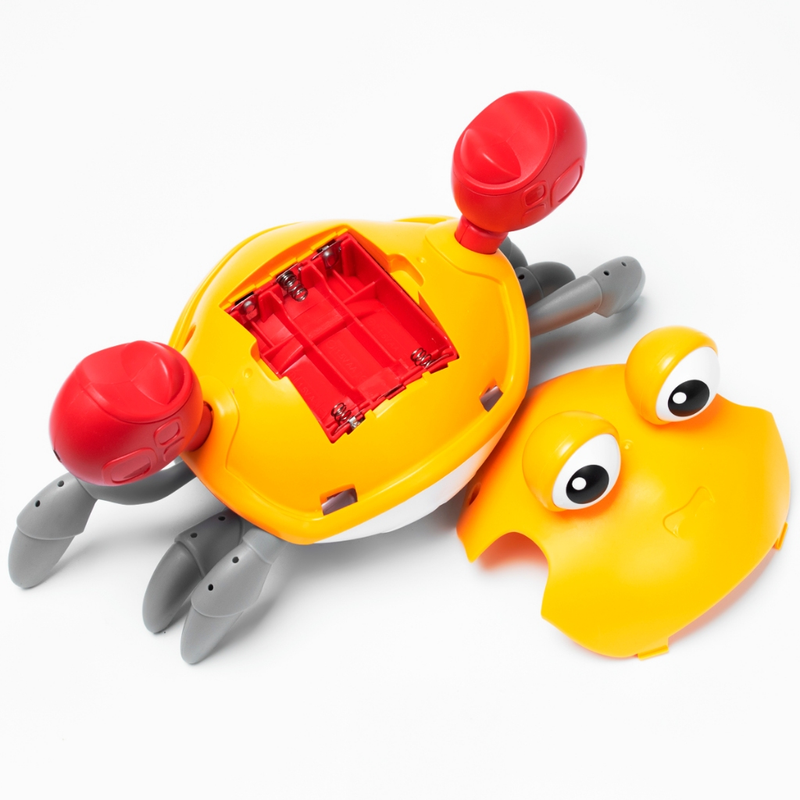 Caranguejo Brinquedo Fujão Sensor Dança E Som Anda C/ Sensor