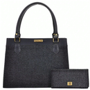 Bolsa Feminina Satchel Pasta Tote De Ombro + Carteira Feminina