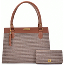 Bolsa Feminina Satchel Pasta Tote De Ombro + Carteira Feminina