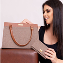 Bolsa Feminina Satchel Pasta Tote De Ombro + Carteira Feminina