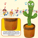 KIT1/KIT2 Cacto Dançante Falante Interativo com Som Musicas Repete Música, Dança, Luzes