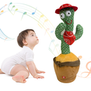 Cacto Dançante Falante Interativo – Repete, Dança, Toca Música e Acende Luzes