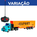 Caminhão Com Controle Remoto Recarregável Com Luz Modelos Peterbilt E Scania Carreta Volvo Bicudao