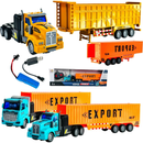 Caminhão Com Controle Remoto Recarregável Com Luz Modelos Peterbilt E Scania Carreta Volvo Bicudao