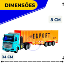 Caminhão Com Controle Remoto Recarregável Com Luz Modelos Peterbilt E Scania Carreta Volvo Bicudao