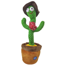 Cacto Dançante Falante Interativo – Repete, Dança, Toca Música e Acende Luzes