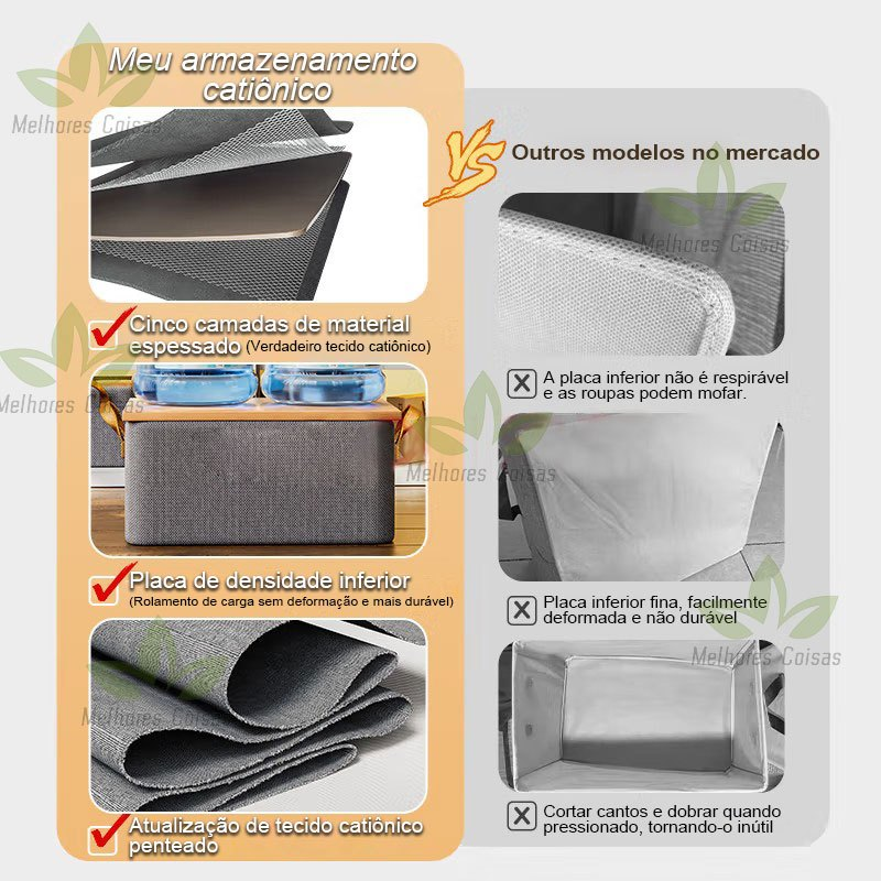 Caixa De Armazenamento De Roupas Arrumados Grade Para Íntimas E Calças