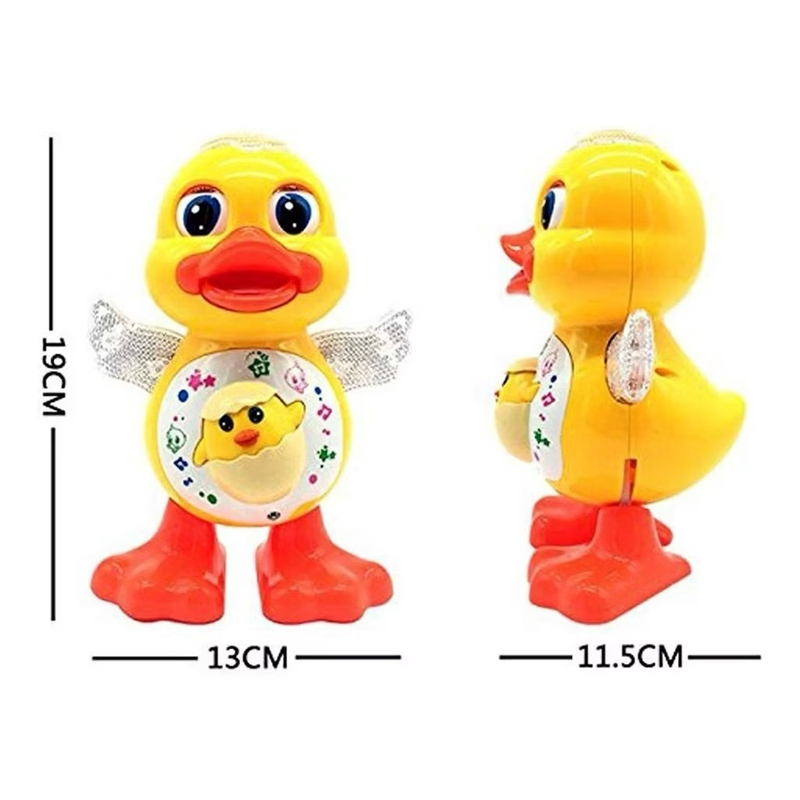 Brinquedo Pato Patinho Dançante Musical Dança, Anda, Mexe, com Luz E Som