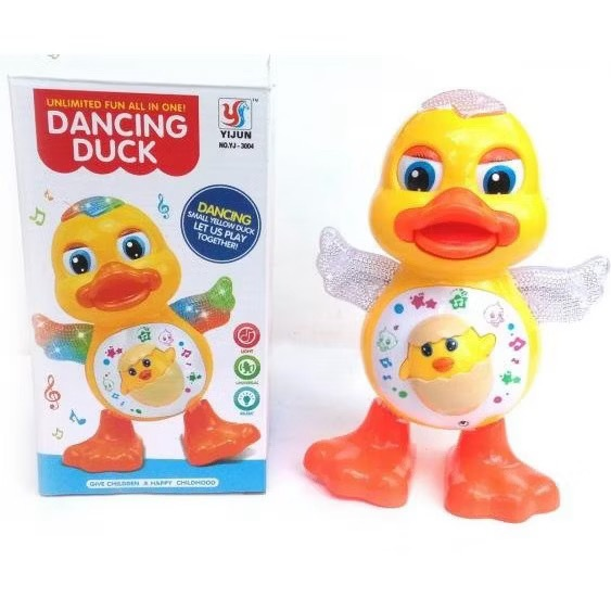 Brinquedo Pato Patinho Dançante Musical Dança, Anda, Mexe, com Luz E Som