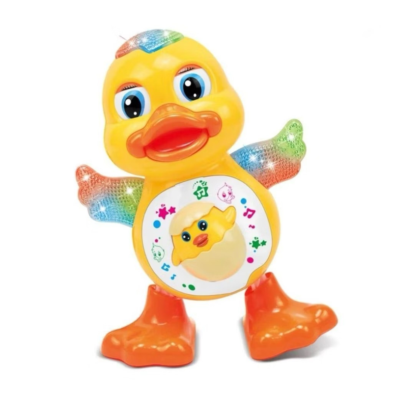 Brinquedo Pato Patinho Dançante Musical Dança, Anda, Mexe, com Luz E Som