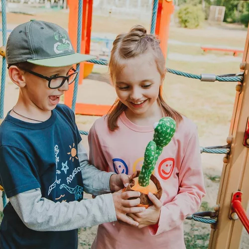 KIT1/KIT2 Cacto Dançante Falante Interativo com Som Musicas Repete Música, Dança, Luzes