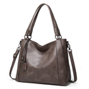 Bolsa grande De Ombro e transversal Feminina De Couro PU