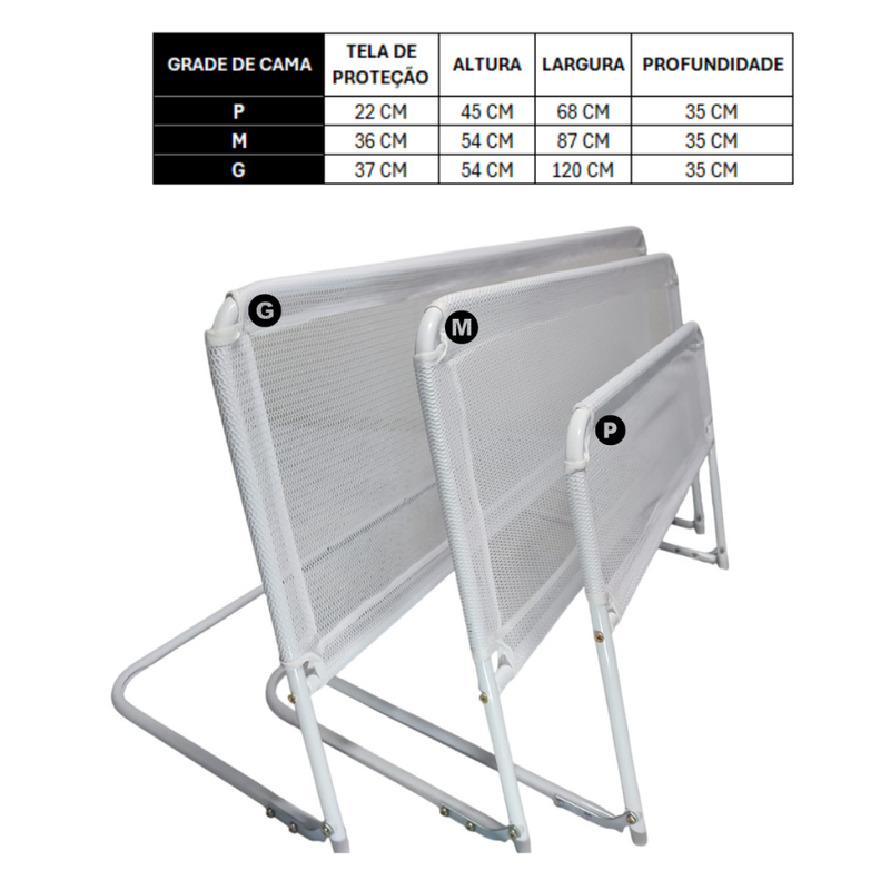 GRADE DE CAMA ALTA PROTEÇÃO P-M-G TODOS OS TAMANHOS PREMIUM LUXO CRIANÇAS E IDOSOS CAMA BOX E NORMAL