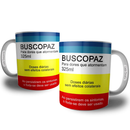 Caneca Buscopaz Meme Presente Divertido Xicara Caixa Remédio Criativo Presente Paz Amigo Amiga