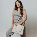 Bolsa Feminina Santorini Handbag com Alça transversal removível para ombro