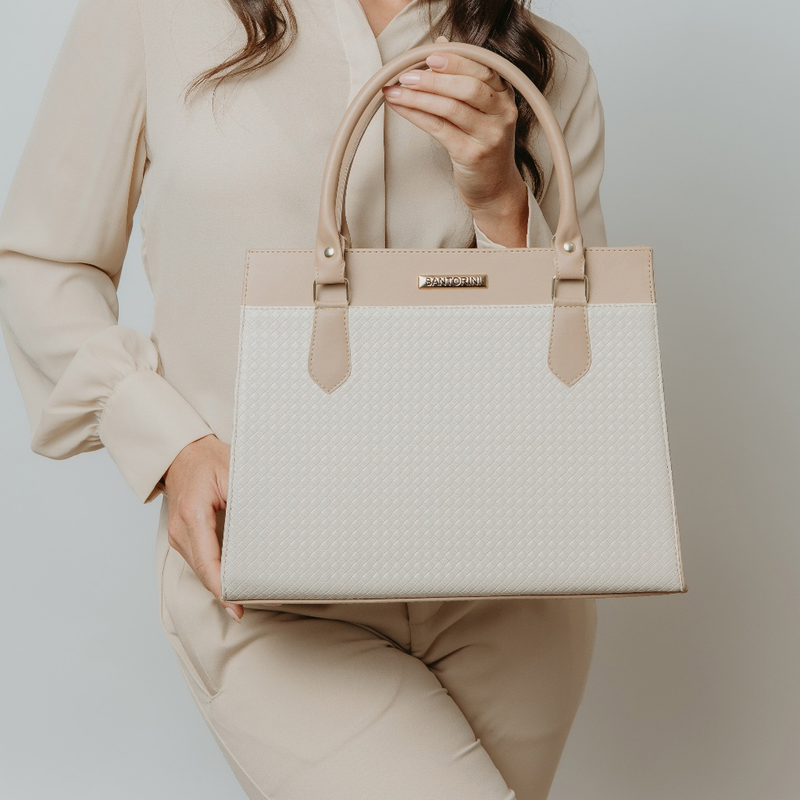 Bolsa Feminina Santorini Handbag com Alça transversal removível para ombro
