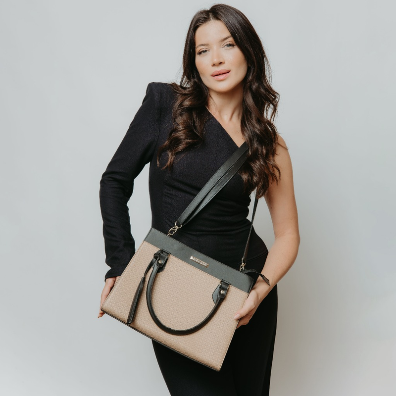 Bolsa Feminina Santorini Handbag com Alça transversal removível para ombro
