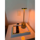 Luminária De Mesa Com Toque Recarregável LED Moderna Abajur Restaurante USB Para Leitura COD