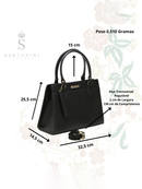 Bolsa Feminina Santorini Handbag com Alça transversal removível para ombro.