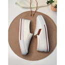Tênis Feminino Branco Sapatênis Sapatilha Slip On Casual Com Zíper Confortável Envio Imediato
