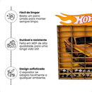 Porta Carrinhos Hot Wheels Expositor 50 Carrinhos Madeira Mdf Colecionaveis