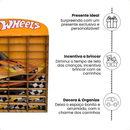 Porta Carrinhos Hot Wheels Expositor 50 Carrinhos Madeira Mdf Colecionaveis