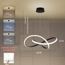 Lustre de Teto Moderna para Sala e Cozinha - Luminária Pendente LED Nordic