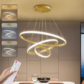 Lustre de Teto Moderna para Sala e Cozinha - Luminária Pendente LED Nordic