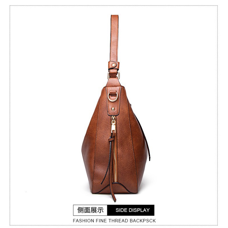 Bolsa grande De Ombro e transversal Feminina De Couro PU