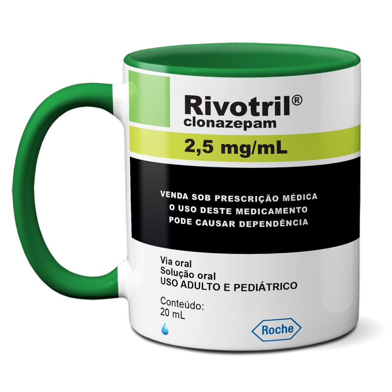 Caneca Engraçada Presente De Doido Rivotril Xícara Criativa Sátira