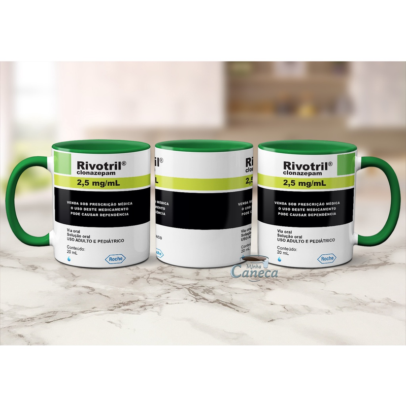 Caneca Engraçada Presente De Doido Rivotril Xícara Criativa Sátira