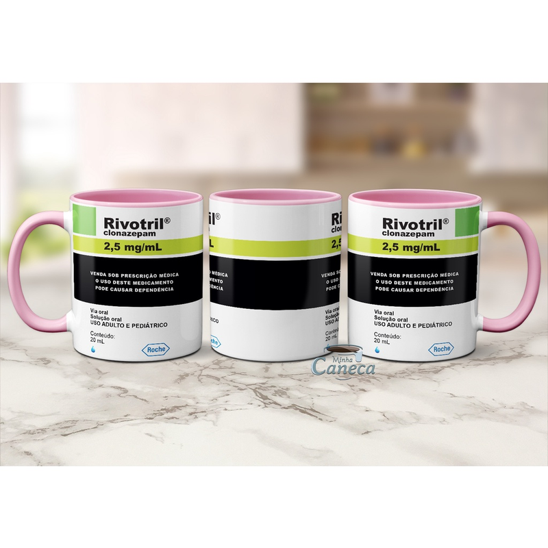 Caneca Engraçada Rivotril – Xícara Criativa Presente Sátira