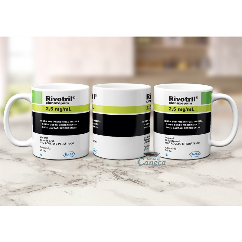 Caneca Engraçada Rivotril – Xícara Criativa Presente Sátira