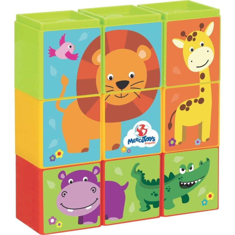 Brinquedo Educativo Cubo Cubinho 5 em 1 Didático Mercotoys