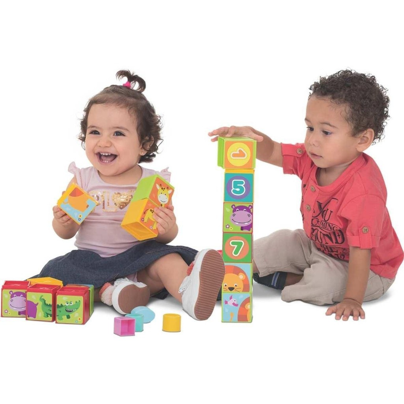 Brinquedo Educativo Cubo Cubinho 5 em 1 Didático Mercotoys