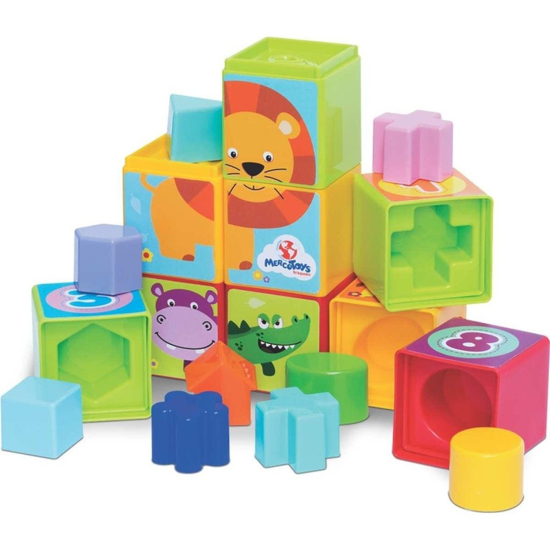 Brinquedo Educativo Cubo Cubinho 5 em 1 Didático Mercotoys
