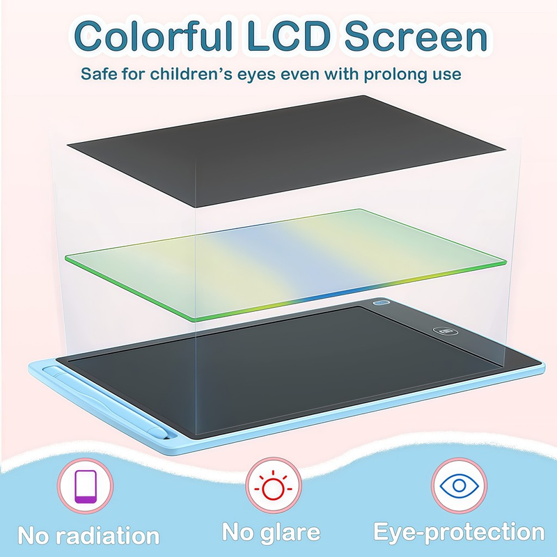 Lousa Mágica Tela Lcd Tablet Infantil De Escrever E Desenhar 8.5/10/12 Polegadas brinquedo infantil Para menina/menino