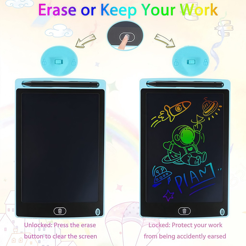 Lousa Mágica Tela Lcd Tablet Infantil De Escrever E Desenhar 8.5/10/12 Polegadas brinquedo infantil Para menina/menino