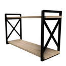 Prateleira Estilo Industrial – Madeira e Metal para Decoração Moderna